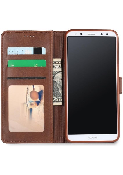 Huawei Mate 10 Lite Için Buzağı Doku Yatay Çevir Kılıf (Yurt Dışından)