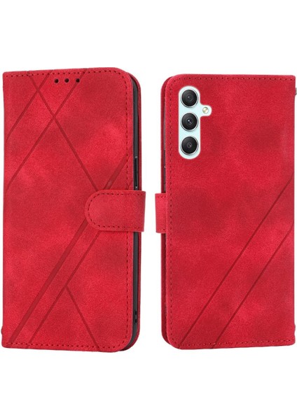 Samsung Galaxy A35 Için Filp Durumda 5g Pu Deri Kayış Anti Scratch Tam (Yurt Dışından)