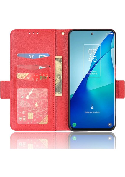 Tcl 20 5g Manyetik Yan Toka Cüzdan Pu Deri Kart Yuvaları Tutucu Için Kılıf (Yurt Dışından) indirimleri