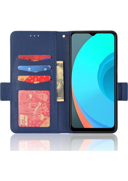 Realme C11 Manyetik Kart Yuvaları Tutucu Pu Deri Yan Toka Için Kılıf (Yurt Dışından) modelleri