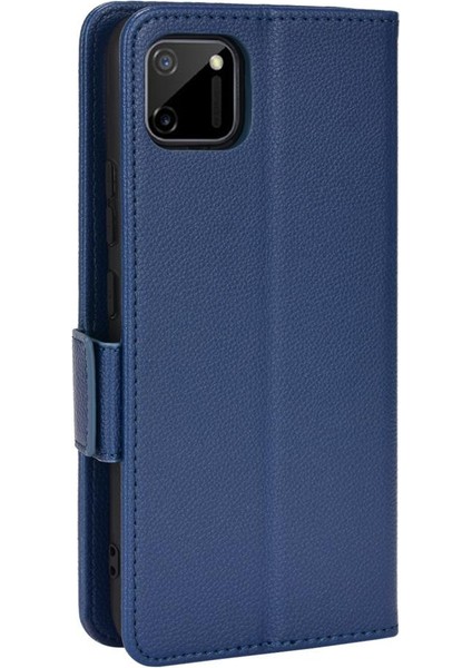 Realme C11 Manyetik Kart Yuvaları Tutucu Pu Deri Yan Toka Için Kılıf (Yurt Dışından) fırsatları