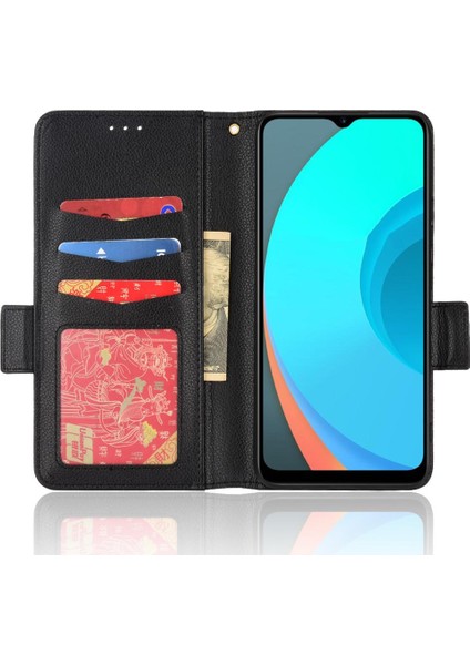 Realme C11 Manyetik Kart Yuvaları Tutucu Pu Deri Yan Toka Için Kılıf (Yurt Dışından) fiyatları