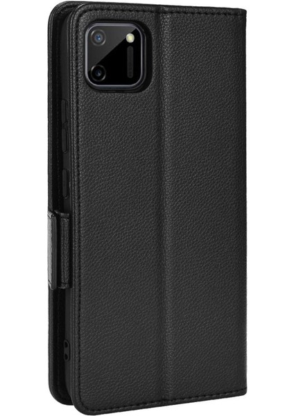 Realme C11 Manyetik Kart Yuvaları Tutucu Pu Deri Yan Toka Için Kılıf (Yurt Dışından) modelleri
