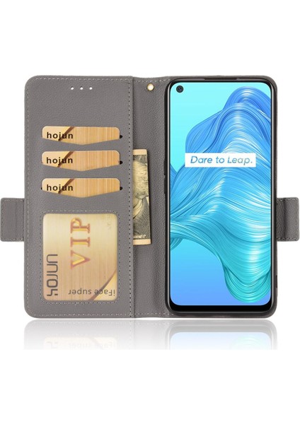 Realme 7 5g Pu Deri Kart Yuvaları Için Kılıf Tutucu Yan Toka Manyetik (Yurt Dışından) fiyatları