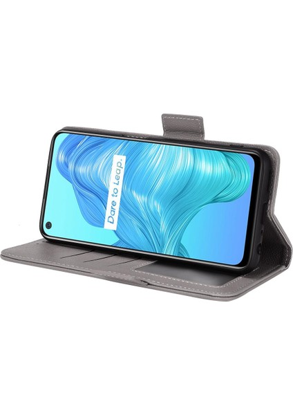 Realme 7 5g Pu Deri Kart Yuvaları Için Kılıf Tutucu Yan Toka Manyetik (Yurt Dışından) indirimleri