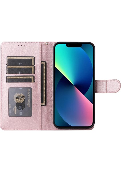 Iphone 13 Için Flip Case Cüzdan Deri Kılıf Darbeye Basit Iş (Yurt Dışından) modelleri