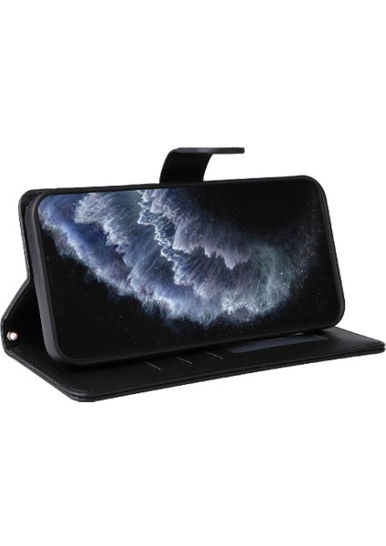 Iphone 11 Için Flip Case Pro Max Basit Iş Darbeye Cüzdan Deri (Yurt Dışından)