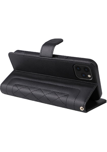 Iphone 11 Için Flip Case Pro Max Basit Iş Darbeye Cüzdan Deri (Yurt Dışından)