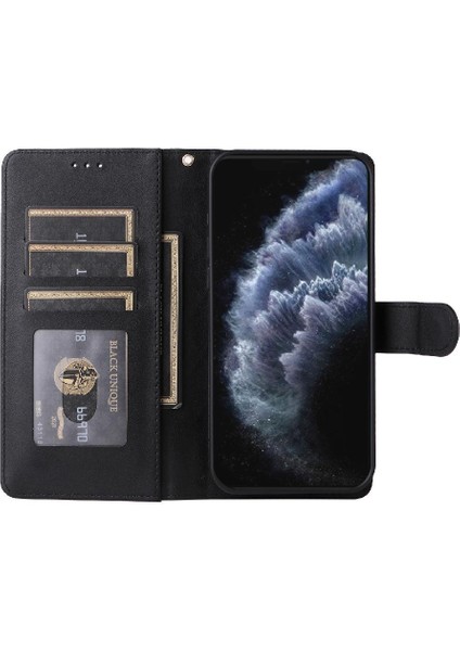 Iphone 11 Için Flip Case Pro Max Basit Iş Darbeye Cüzdan Deri (Yurt Dışından)