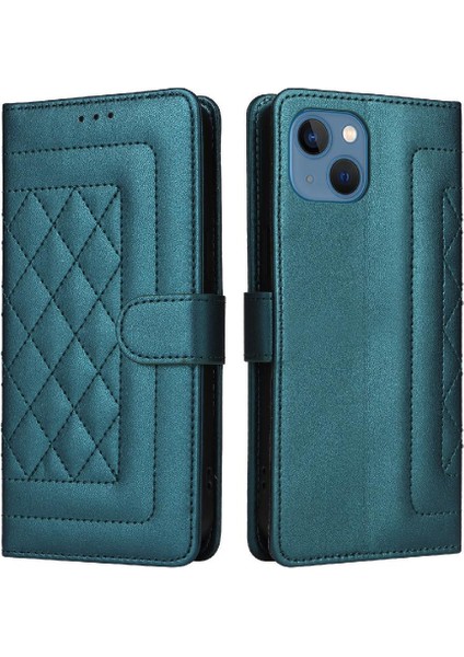 Iphone 13 Için Flip Case Cüzdan Deri Kılıf Darbeye Basit Iş (Yurt Dışından)