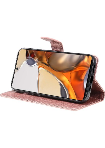 Xiaomi 11T/11T Pro Için Flip Case Kart Yuvası ile Yüksek Kaliteli Deri Telefon (Yurt Dışından)
