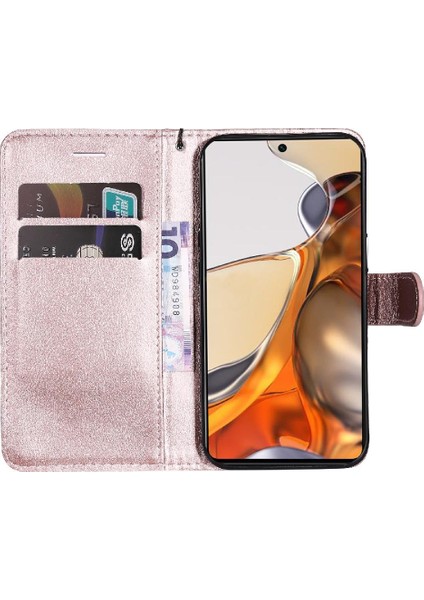 Xiaomi 11T/11T Pro Için Flip Case Kart Yuvası ile Yüksek Kaliteli Deri Telefon (Yurt Dışından)