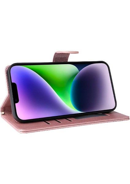 Iphone 14 Için Flip Case Artı Kapak Kapak Kılıf Cüzdan Basit (Yurt Dışından)