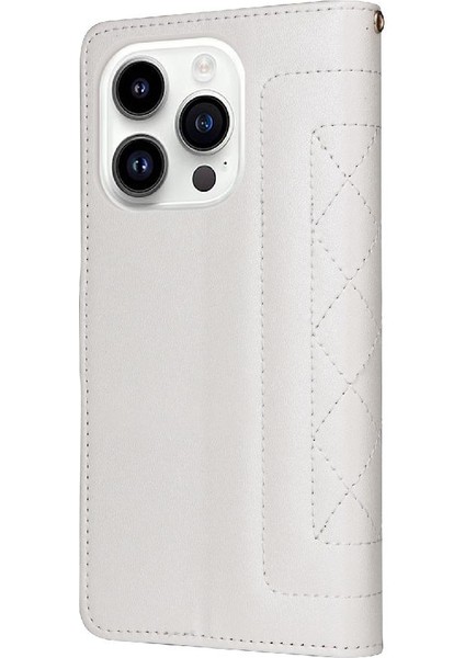 Iphone 14 Için Flip Case Pro Cüzdan Darbeye Basit Iş Kapak Çevirin (Yurt Dışından)
