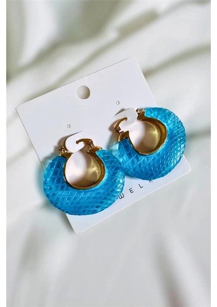 Summer Reçine Halka Küpe