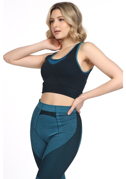 Kalın Askılı Desteksiz Seamless Spor Sütyen
