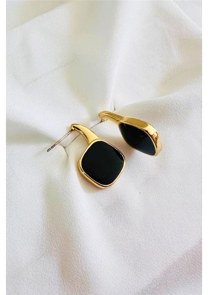 Mineli Minimal Yan Kare Küpe fiyatları