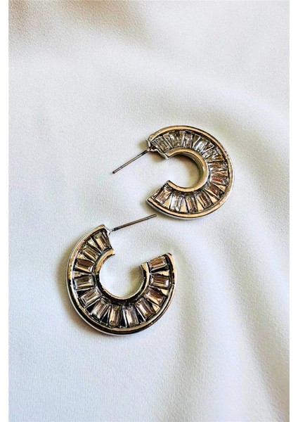 Baget Taşlı Halka Küpe fiyatları