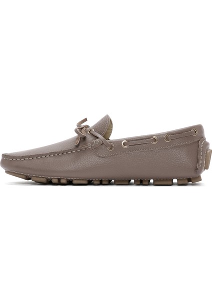 Erkek Vizon Deri Comfort Loafer 24SFD6730FT modelleri