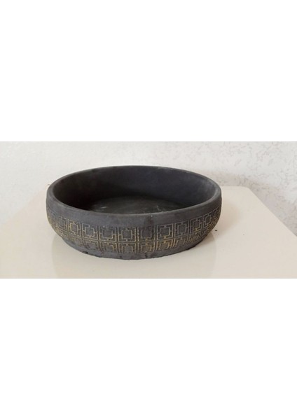 Beton Aranjman ve Bonsai Saksısı Ağız Çap 25-30 cm Çap Antrasit Gold fiyatları