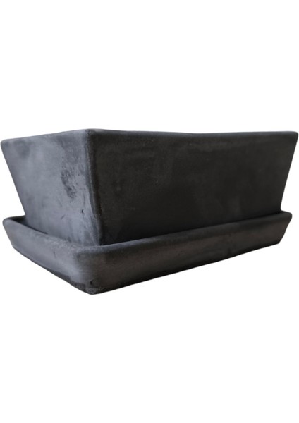 Beton Bonsai Saksısı Su Delikli ve Tabaklı 10-15 cm fiyatları