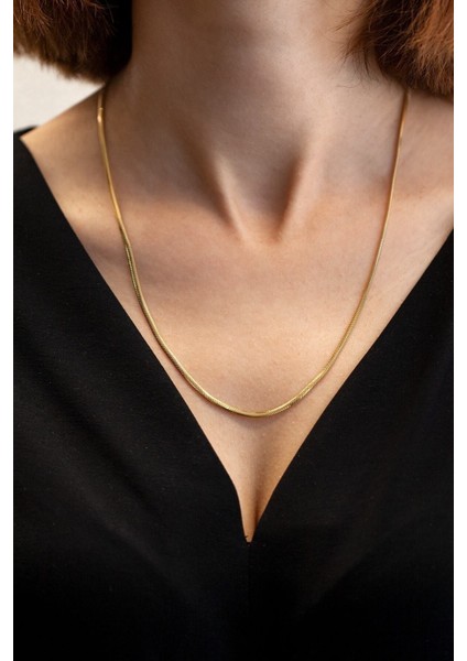 Gold Renk Balık Sırtı Çelik Kolye fiyatları