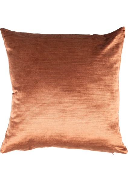 Parlak Kadife Vizon 45x45 cm Kare Kırlent Kılıfı CVICM1C31VG9251002-BR38