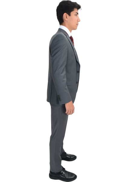 Cengiz Inler Düz Desen Kırlangıç Yaka Yelekli Yün Erkek Takım Elbise fiyatları