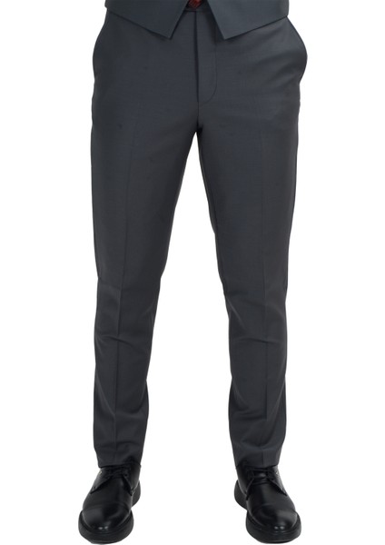 Cengiz Inler Düz Desen Kırlangıç Yaka Yelekli Yün Erkek Takım Elbise modelleri