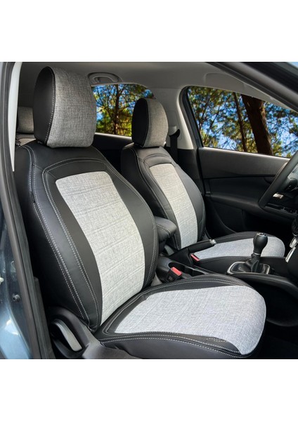 Fiat Egea Araca Özel Oto Koltuk Kılıfı - Keten ve Deri modelleri