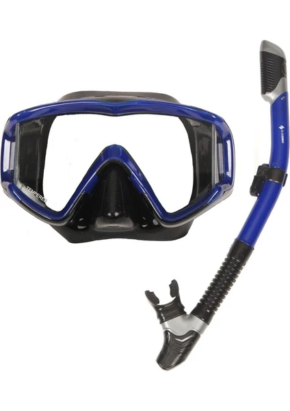 Subzero Code Maske Şnorkel Set - Mavi/siyah