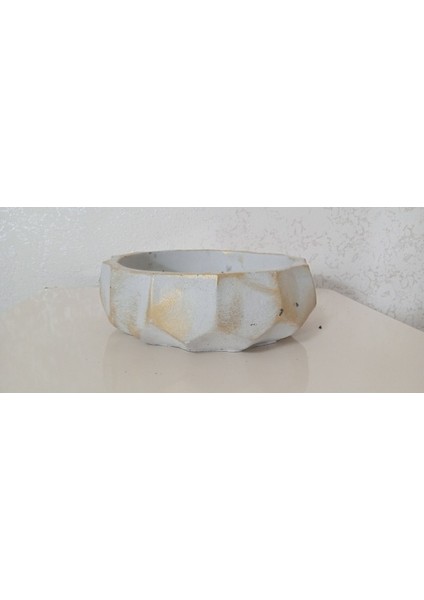 Saf Beton Geometrik Bonsai ve Aranjmana Özel Taş Saksı Suya Karşı 121 Yıl Ömürlü 00769 fiyatları