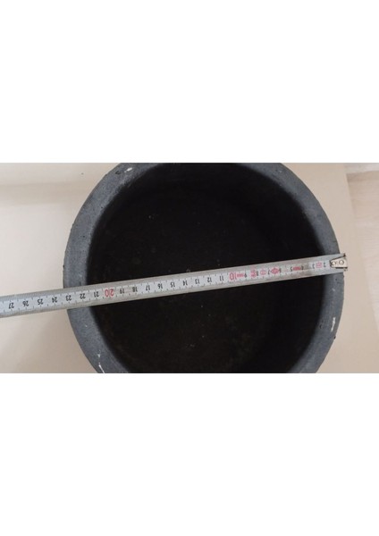 Beton Aranjman ve Bonsai Saksısı Çiçek Desen Ağız Çap 20-30 cm Çap Antrasit Gold modelleri