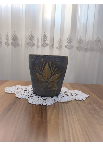 Orkide Saksısı Gerçek Beton ve Suya Dayanıklı