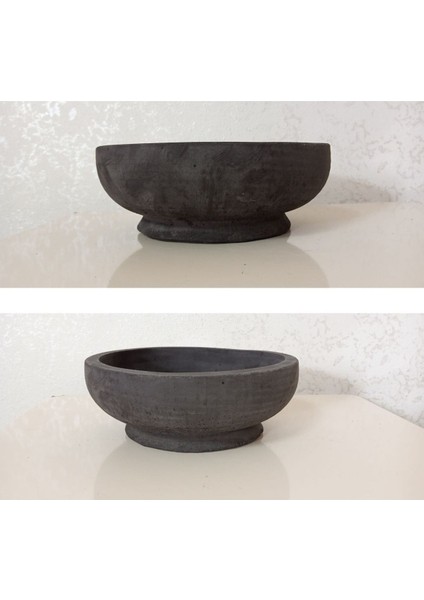 2 Adet Oval Saksı Ağız Çapı 20-25 cm Antrasit Gold fiyatları