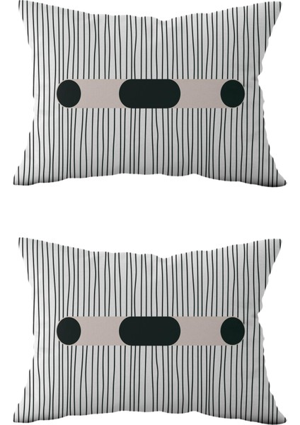 Çift Taraflı Dikdörtgen Kırlent Kılıf 2’li Kl9