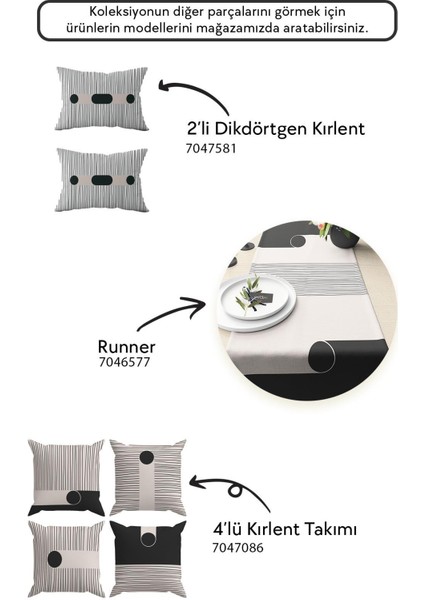 Çift Taraflı Dikdörtgen Kırlent Kılıf 2’li Kl9 modelleri