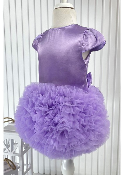 Balon Elbise Mor MDVK124