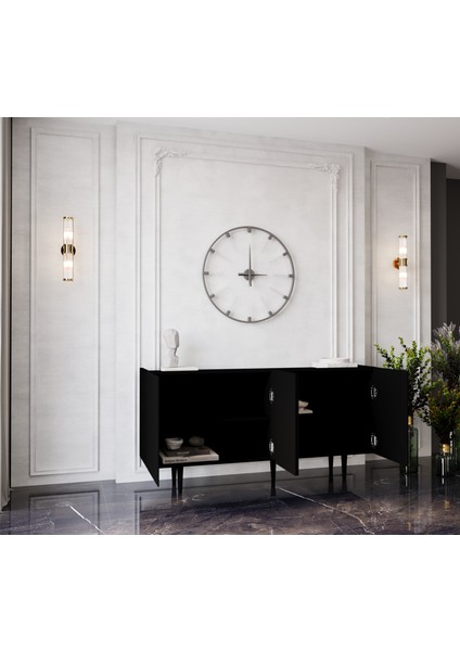 Capella Mdf 4 Kapaklı Raflı 160 Lık Konsol