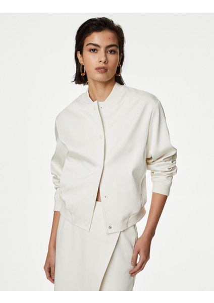 Relaxed Fit Saten Bomber Ceket fiyatları
