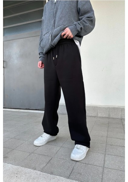 Oversize 3 Iplik Şardonlu Baggy Ayarlanabilir Paça Eşofman Altı modelleri