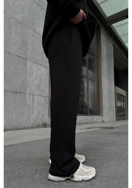 Oversize 3 Iplik Şardonlu Baggy Ayarlanabilir Paça Eşofman Altı fırsatları