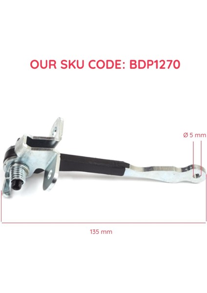 BDP1270 Fiat Doblo Mpv Van Cargo Mk1 119 223 2001-2010 46790818 Için Arka Bagaj Kapı Gergi Yayı modelleri