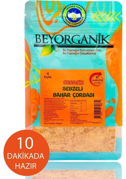 Organik Sebzeli Bahar Çorbası 80GR * (10 Dk Hazır )