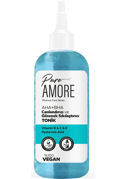 Pure Amore Aha+Bha Canlandırıcı C Vitaminli Tonik 200 ml