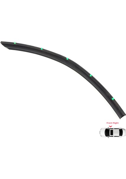 BSP1144-2 Vw Transporter T5 T6 T6.1 Caravelle Multivan 7H0837565 Için Ön Sağ Çamurluk Kapı Alt Fitili