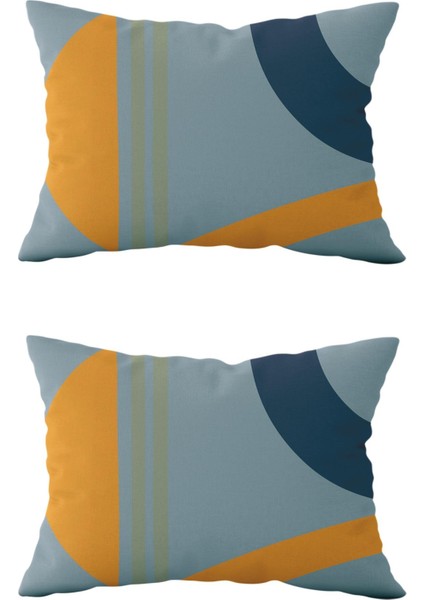 Çift Taraflı Dikdörtgen Kırlent Kılıf 2’li KL31