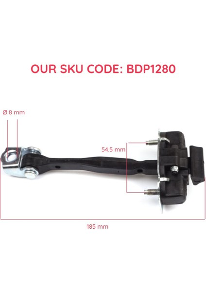 BDP1280 Fiat 500X 334 2014-ON 51939944 Için Arka Sağ Veya Sol Kapı Gergi Yayı modelleri