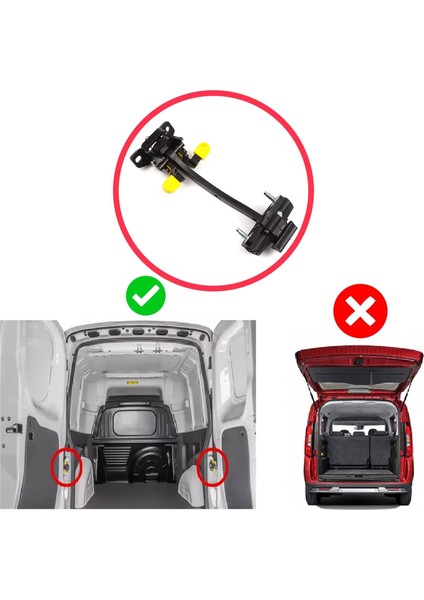 BDP1292 Fiat Fiorino Qubo 225 2007-2024 Citroen Nemo Bipper Tepee 9035AQ Için Arka Bagaj Kapı Gergi Yayı modelleri