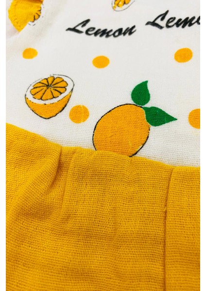 Bebek Limonlu Yazlık Kız Bebeksalopet Sarı modelleri